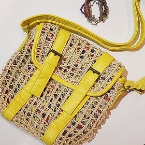 Floral & Wicker Purse